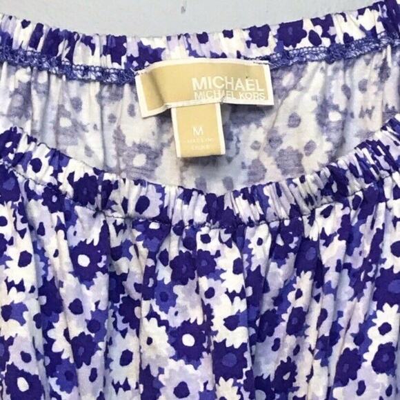 MICHAEL Michael Kors Purple & White Floral Off Shoulder Top - Picture 6 of 10